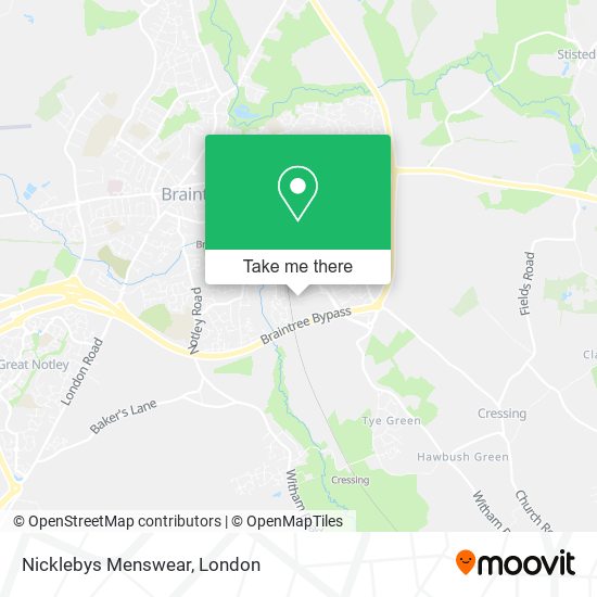 Nicklebys Menswear map