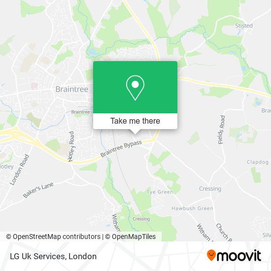LG Uk Services map