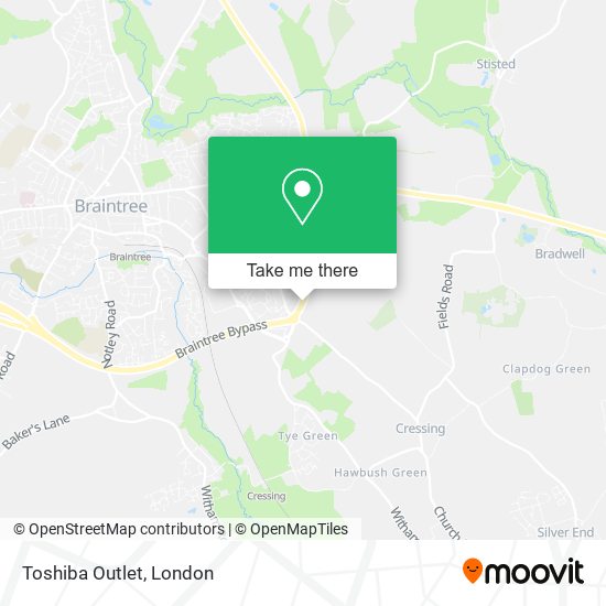 Toshiba Outlet map