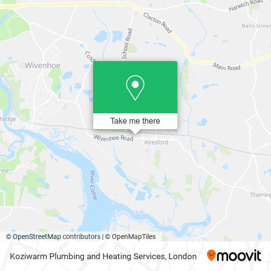 Koziwarm Plumbing and Heating Services map