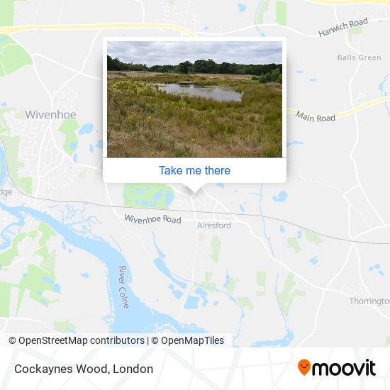 Cockaynes Wood map