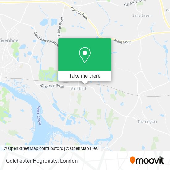 Colchester Hogroasts map