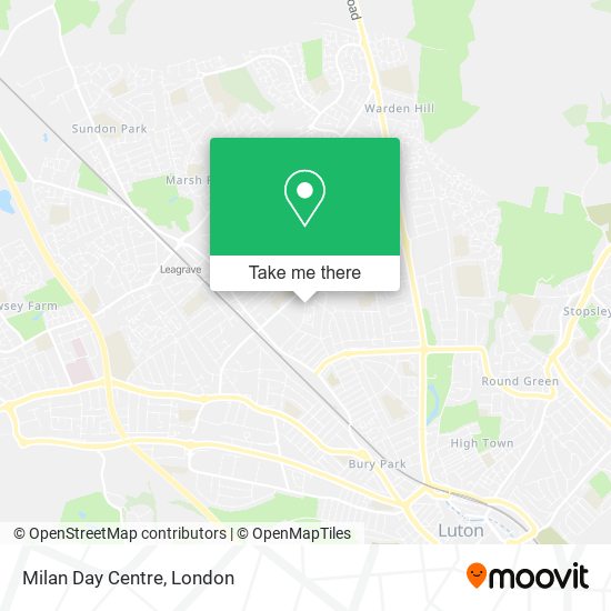 Milan Day Centre map