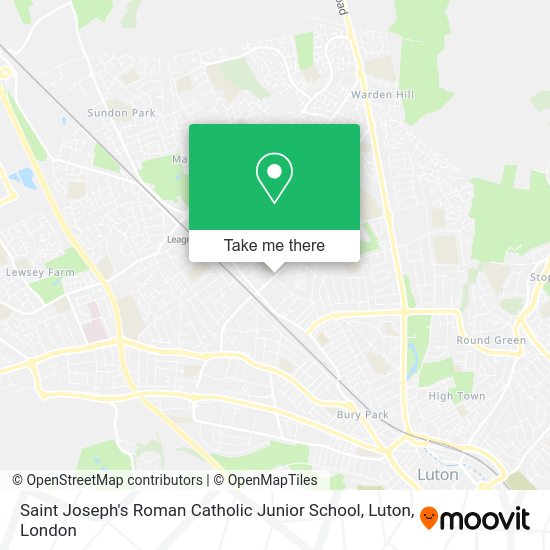 How to get to Saint Joseph's Roman Catholic Junior School, Luton by bus, train or Tube?
