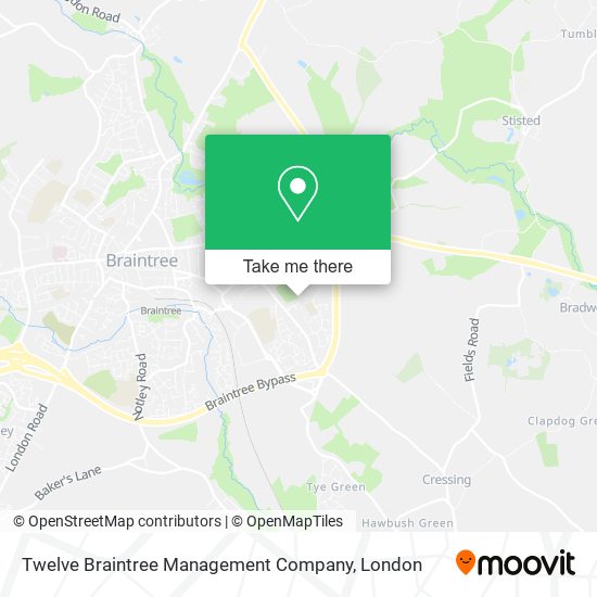 Twelve Braintree Management Company map