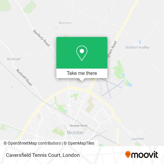 Caversfield Tennis Court map