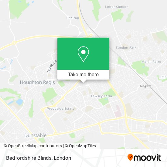 Bedfordshire Blinds map