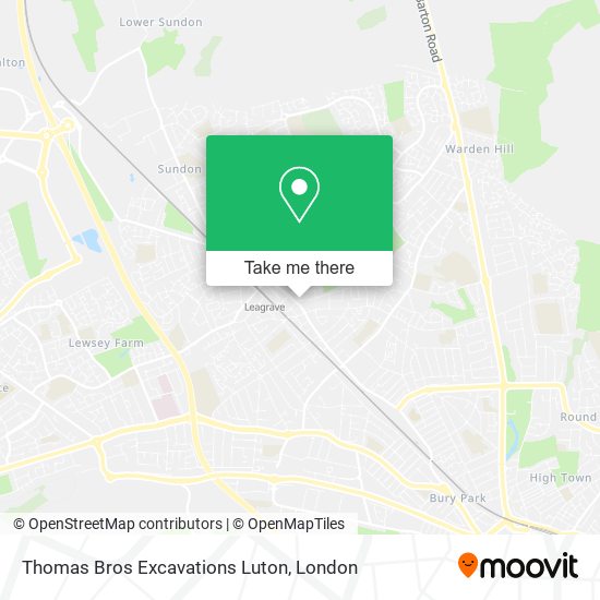 Thomas Bros Excavations Luton map