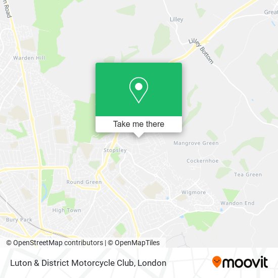 Luton & District Motorcycle Club map