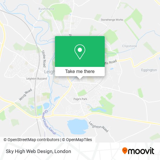 Sky High Web Design map