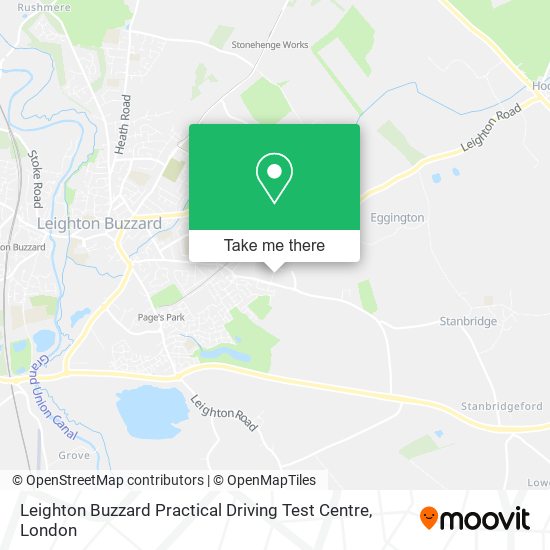 Leighton Buzzard Practical Driving Test Centre map