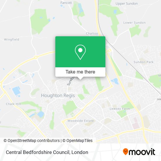 Central Bedfordshire Council map