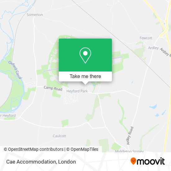 Cae Accommodation map