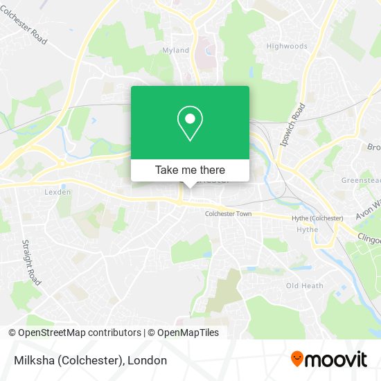 Milksha (Colchester) map