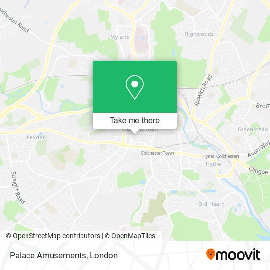 Palace Amusements map