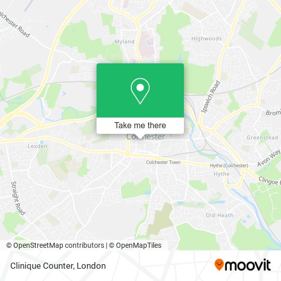 Clinique Counter map
