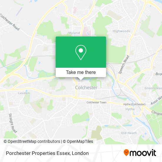 Porchester Properties Essex map