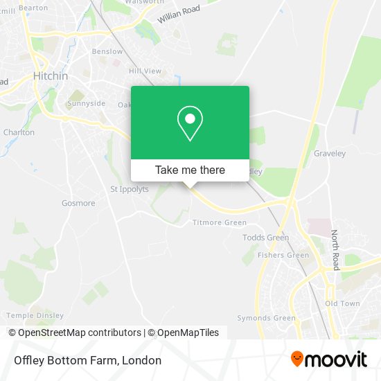 Offley Bottom Farm map