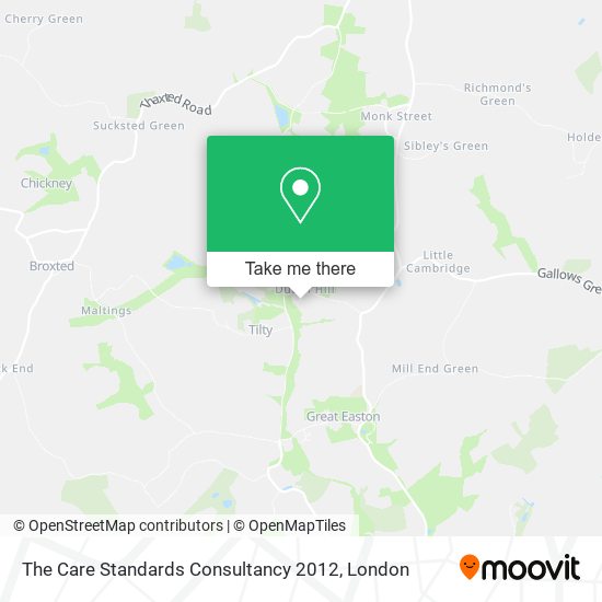 The Care Standards Consultancy 2012 map
