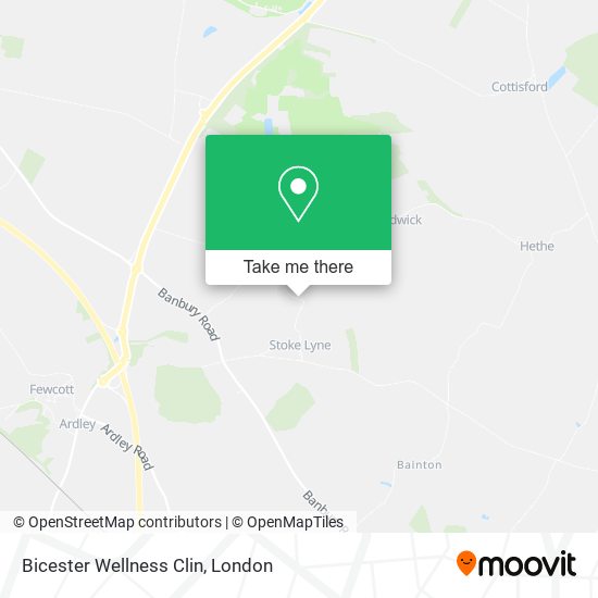 Bicester Wellness Clin map