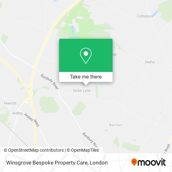Winsgrove Bespoke Property Care map