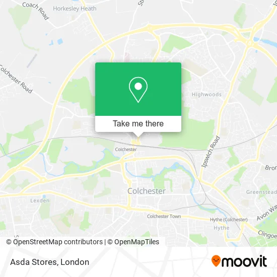 Asda Stores map
