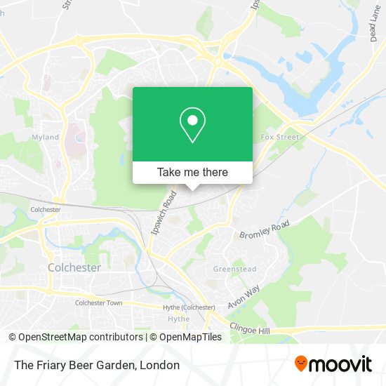 The Friary Beer Garden map
