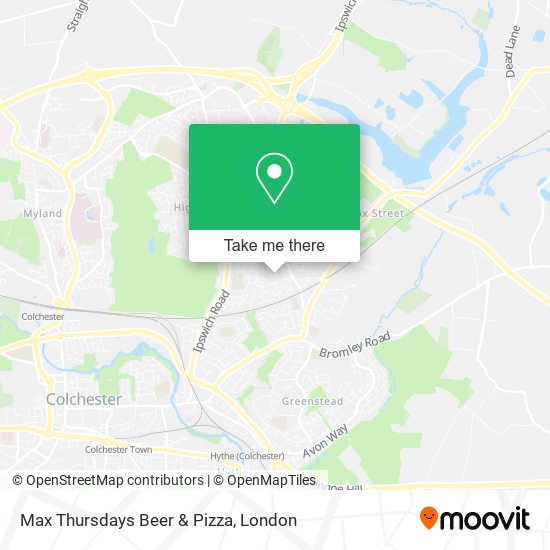 Max Thursdays Beer & Pizza map