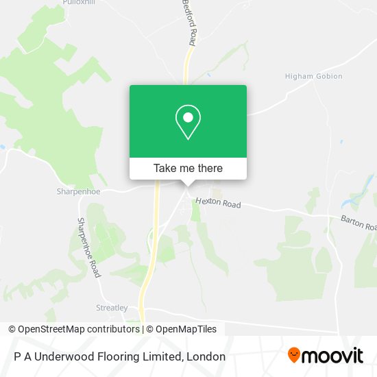 P A Underwood Flooring Limited map