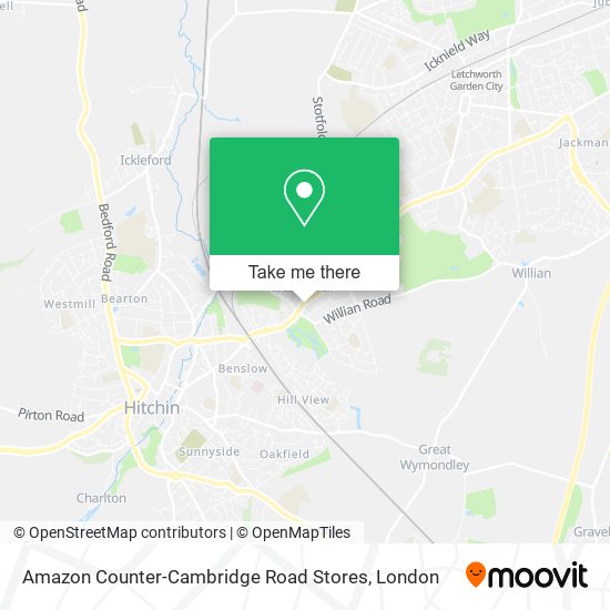 Amazon Counter-Cambridge Road Stores map