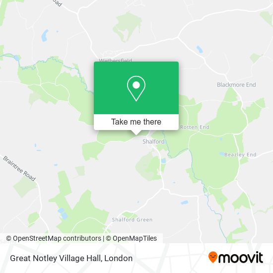 Great Notley Village Hall map