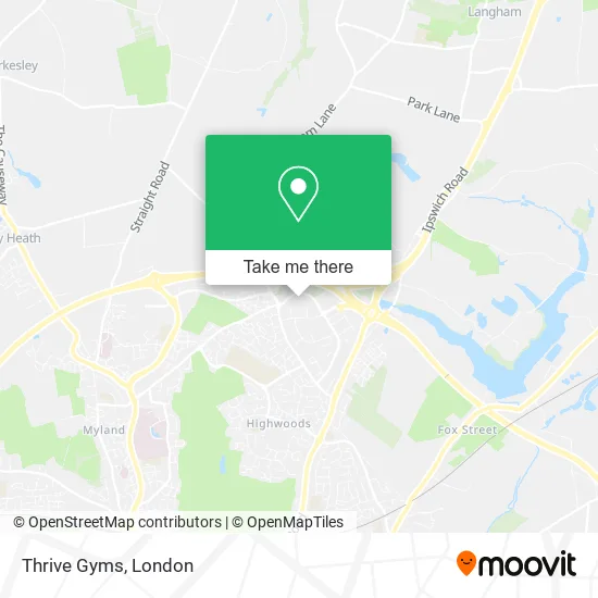 Thrive Gyms map