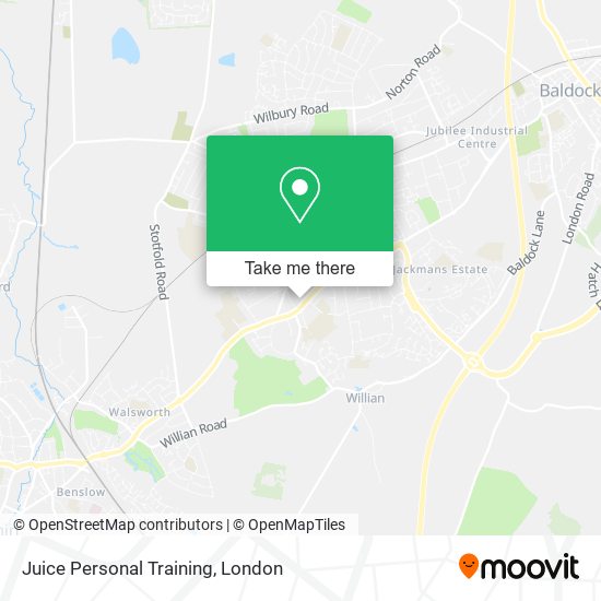 Juice Personal Training map
