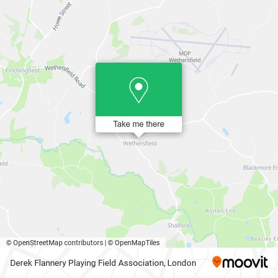 Derek Flannery Playing Field Association map