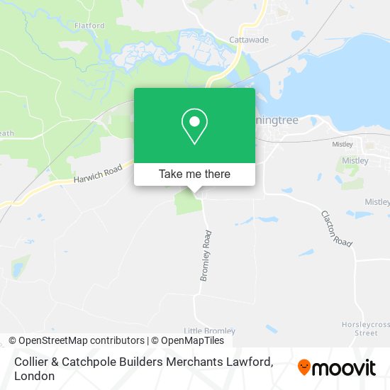 Collier & Catchpole Builders Merchants Lawford map