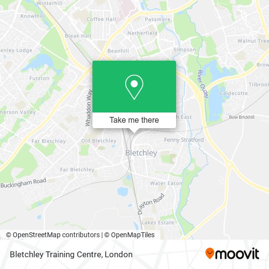 Bletchley Training Centre map