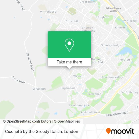 Cicchetti by the Greedy Italian map