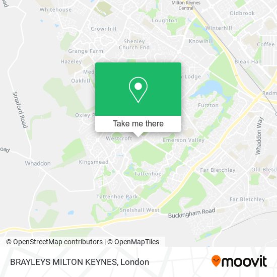 BRAYLEYS MILTON KEYNES map