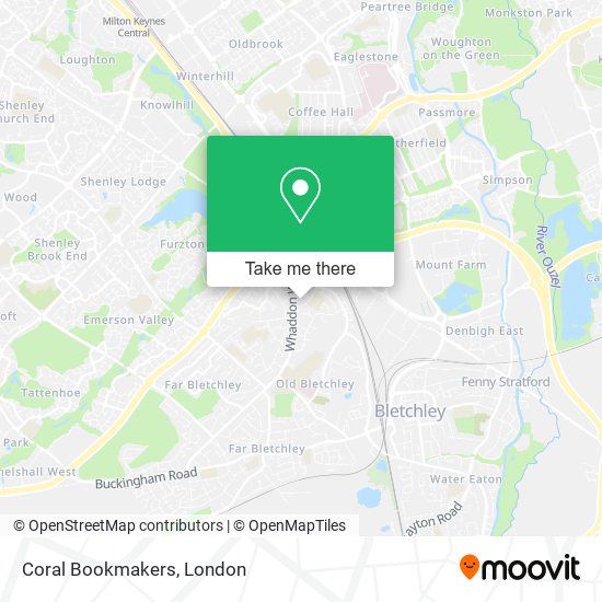 Coral Bookmakers map