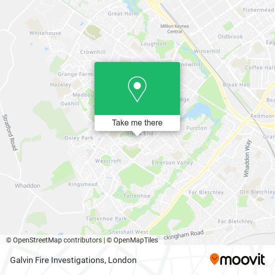 Galvin Fire Investigations map