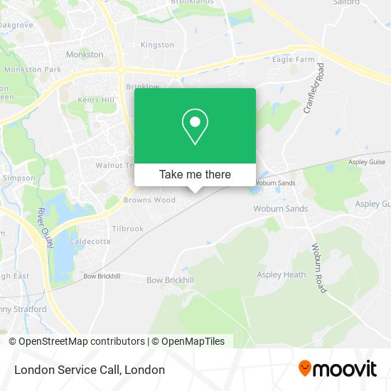 London Service Call map