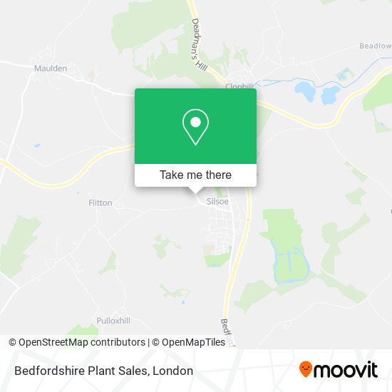Bedfordshire Plant Sales map