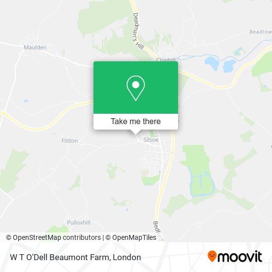 W T O'Dell Beaumont Farm map