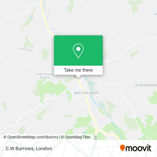 C.W Burrows map