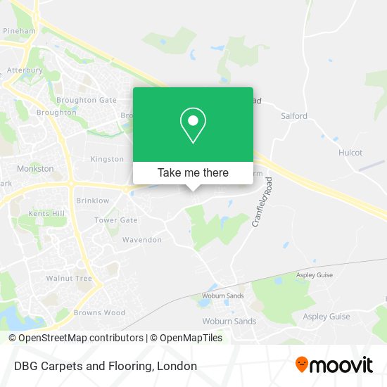 DBG Carpets and Flooring map