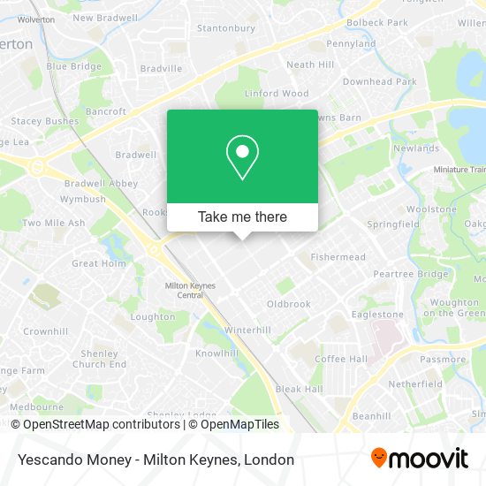 Yescando Money - Milton Keynes map