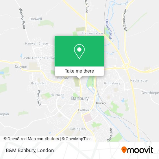 B&M Banbury map