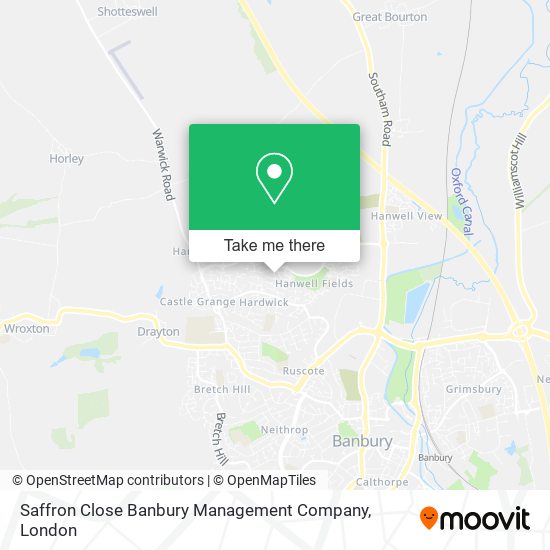 Saffron Close Banbury Management Company map