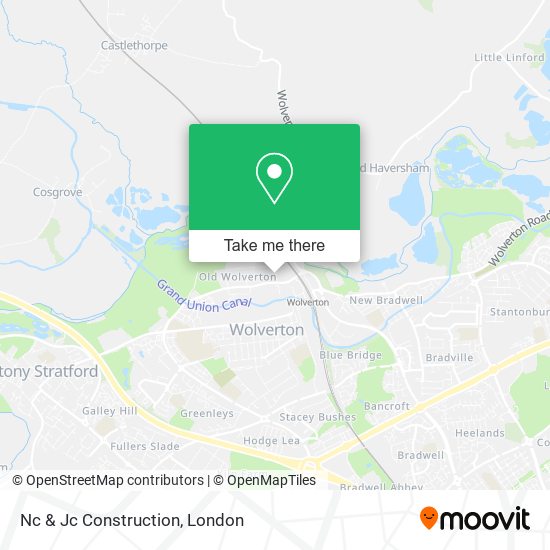 Nc & Jc Construction map