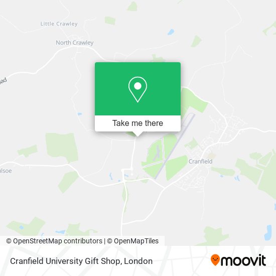 Cranfield University Gift Shop map